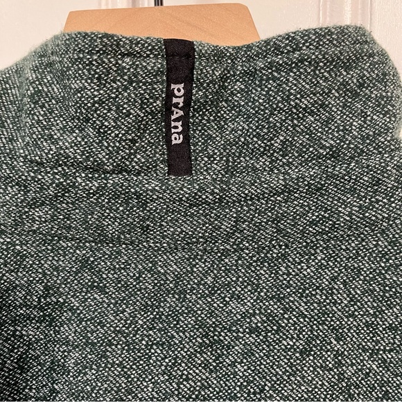 Prana Textured Long Sleeve Button Up Green 100% Organic Cotton Mens XX Large - Picture 7 of 11